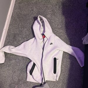 Nike White and Black Hoodie